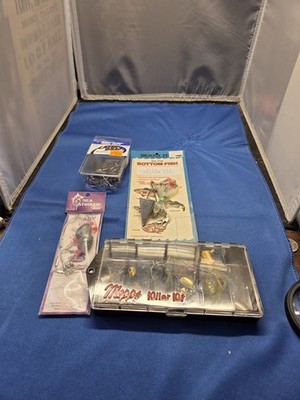 Fishing lures and rigging, mostly new in package