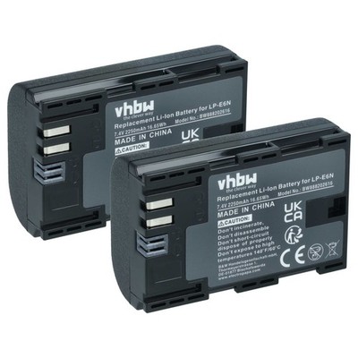 2x Akku für Canon XC10 WFT-E5 WFT-E7 XC15 2250mAh 7,4V