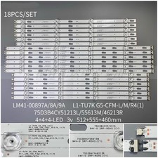 Tiras LED (18) Samsung UN75TU7000FXZA COMPLETAS BN96-50310A BN96-50311A BN96-50312A