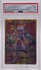 PSA 8 FULL ART MEWTWO EX 2015 POKEMON XY BREAKTHROUGH SECRET RARE #164/162