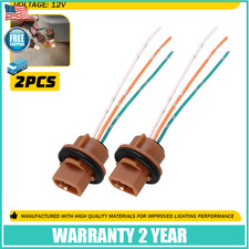 2x Pigtail 2644 Wire Female Socket 7443 Two Harness Front Turn Signal