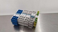 11 Pack Siemens 8WH2 000-0GA00 Spring Loaded Terminal 4mm Blue Gray Green