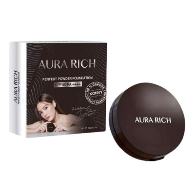 03 New Powder Foundation Premium Jenny Aura Rich Compact Real Color Perfect Powd