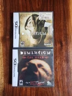 Nintendo DS Dementium 1 and 2 Cartridges Both Have Not Been Tested