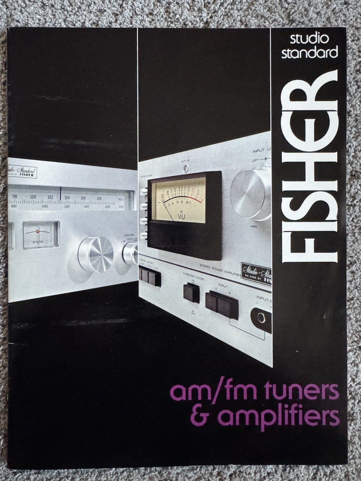 FISHER Studio Standard AM/FM Tuners And Amplifiers Booklet Catalog Brochure