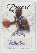 2012-13 Panini Crusade Quest Auto Festus Ezeli #59 Auto p8y