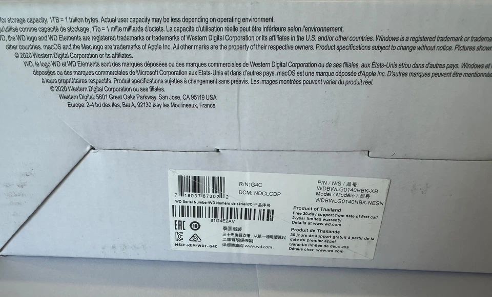 WD 14TB Elements Desktop External Hard Drive - WDBWLG0140HBK-NESN Lightly Used - Image 2 of 4