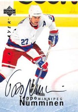 Teppo Numminen autographed Hockey Card (Winnipeg Jets) 1996 Upper Deck BAP #S68