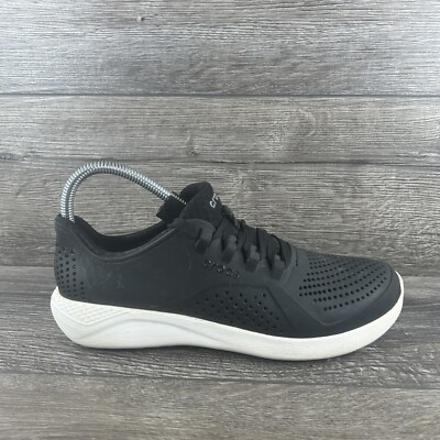 Crocs LiteRide Pacer Sneakers Womens Size Black Running Shoes Athletic  Lace Up