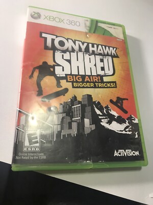 Tony Hawk: Shred (Microsoft Xbox 360, 2010) GAME COMPLETE Free Fast Shipping