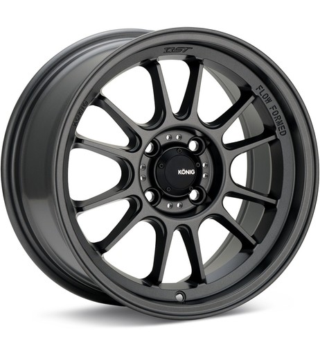 15x8.5 +25 Konig Hypergram 4x100 Matte Grey Wheels (Set of 4) - Picture 1 of 2