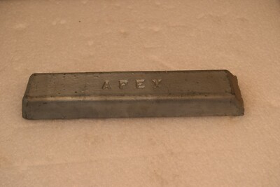APEX zinc bar ingot metal approx 10Lb Weight Anode Electroplating Zn Ballast