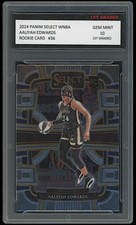 Aaliyah Edwards RC 2024 Panini Select WNBA 1st Graded 10 Rookie Card Mystics