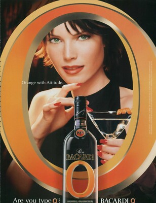 BACARDI O Magazine Print Ad Advert  ROM  VTG 1pg 2000