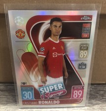 Cristiano Ronaldo Match Attax Chrome Refractor Manchester United Card