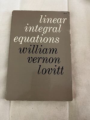 Book on mathematics: Linear Integral Equations
