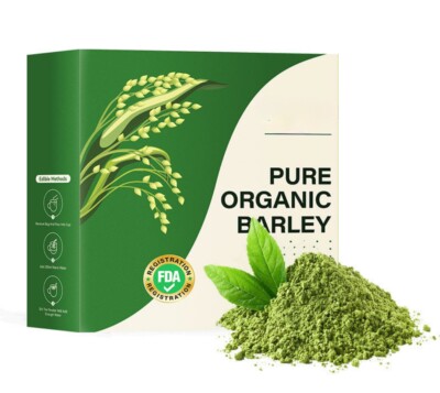 Organic Barley Grass Powder - Green Superfood Powder, Herbal Supplement