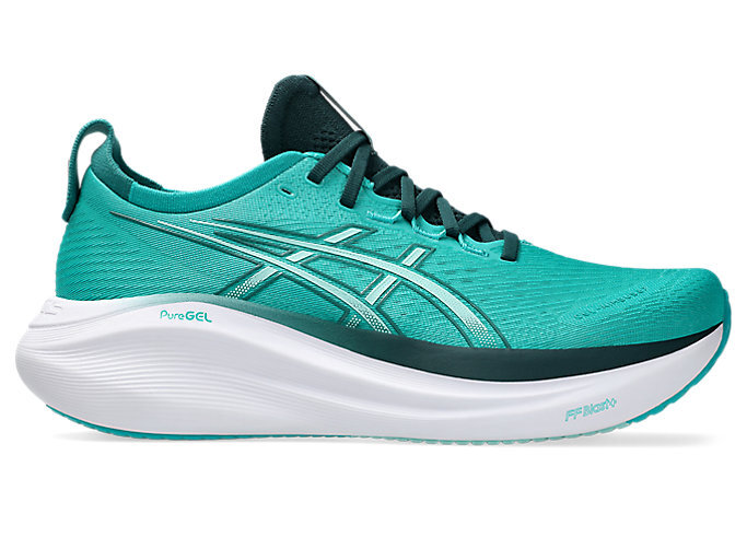 ASICS Running Shoes GEL-NIMBUS 27 1011B958.400 Wave Teal / Saxon