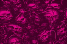 Ghost Pink Skulls Graphic Decal Vinyl Bike Motorcycle Car Wrap 24x36 Seamless 