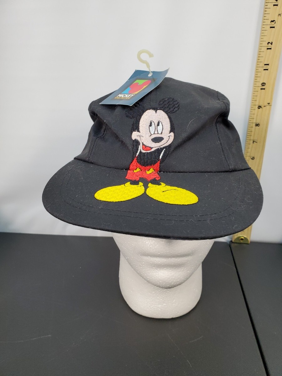 Vintage Disney Mickey Mouse Unlimited Hat Cap Black Rare Vintage Disney Mickey Mouse Unlimited Hat Cap Black Rare