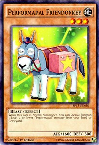 Performapal Friendonkey - SP15-EN026 - Common - 1st Edition x3 - Near Mint