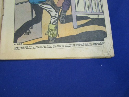 Vintage Charlton 1965 Cheyenne Kid Apr-May Vol 1 #50 Western Comic Book - Picture 4 of 12