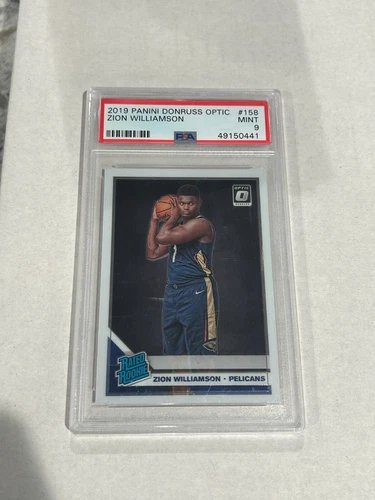 Zion Williamson 2019 Panini Donruss Optic Rated Rookie # 158 PSA 9