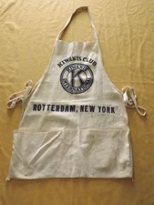 VINTAGE KIWANIS CLUB INTERNATIONAL ROTTERDAM NY SIGNED APRON