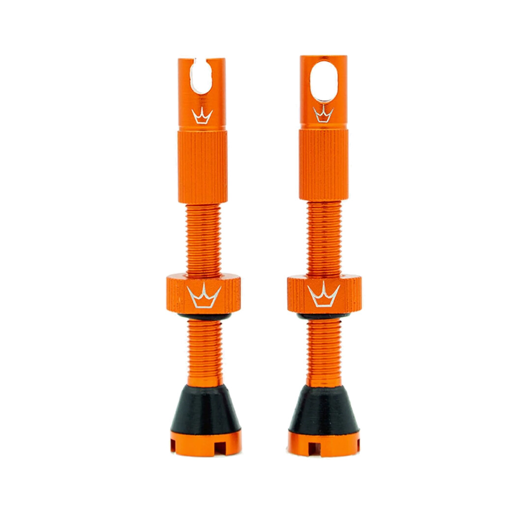 coppia valvole tubeless valves mk2 60mm compatibile con inserti arancio PY-TV2-6