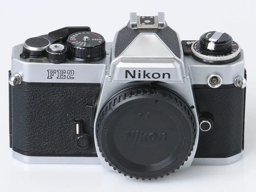 Nikon FE2 35mm Film SLR Chrome Camera Body CLA'd & Film Tested