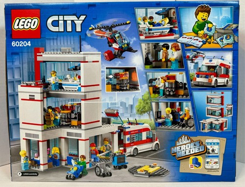 (60204) Lego City: Hospital Nuevo Sellado Retirado Doctor Town Helicóptero Camión Bebé - Imagen 2 de 6