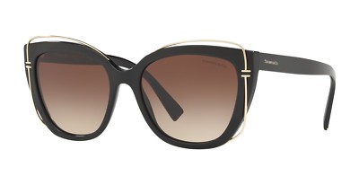 Tiffany TIFFANY T TF 4148 Black/Brown Shaded (8001/3B) Sunglasses