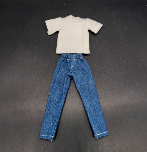 1/12 Scale Soldier Clothes Accessories Jeans T-shirt Suit Model for 6" Doll - Picture 2 of 9