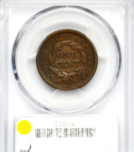 1848 Braided Hair 1C One Large Cent PCGS XF40 BN