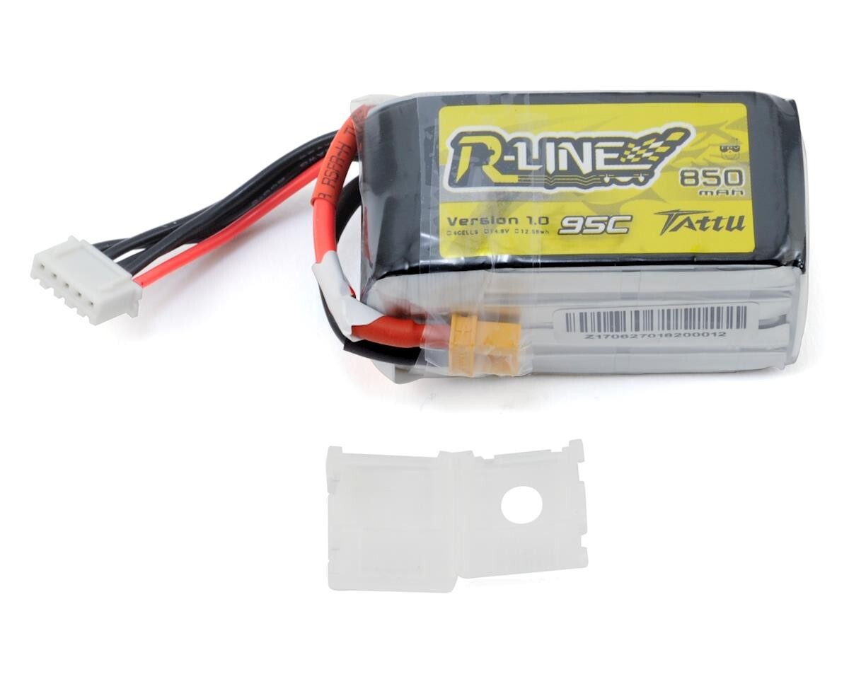 Tattu R-Line 4S 850mAh 14.8V 95C – Batterie Lipo XT60 Ultra Puissante Pour FPV Drone Racing 100-180mm