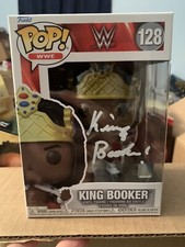 King Booker T Signed Funko Pop W/proof Autographed WWE Wcw Harlem Heat