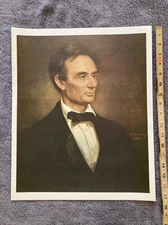 Abraham Lincoln (George Peter Alexander Healy) Lithograph Print