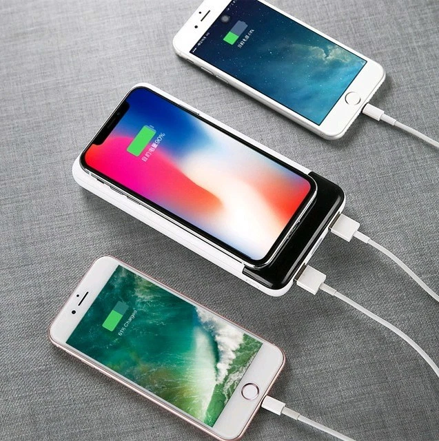 20000mAh Qi Fest Wireless Charger Power Bank Backup Battery for iPhone-Samsung - Image 2 of 4