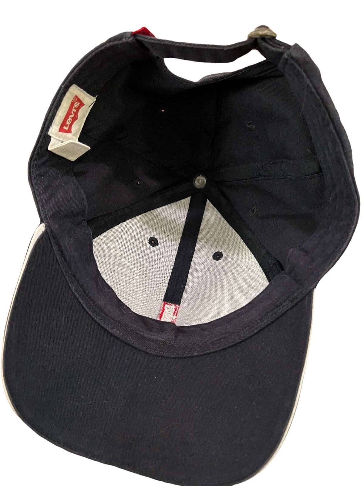 Levi’s Strapback Hat Logo Adjustable Navy Blue - image 5