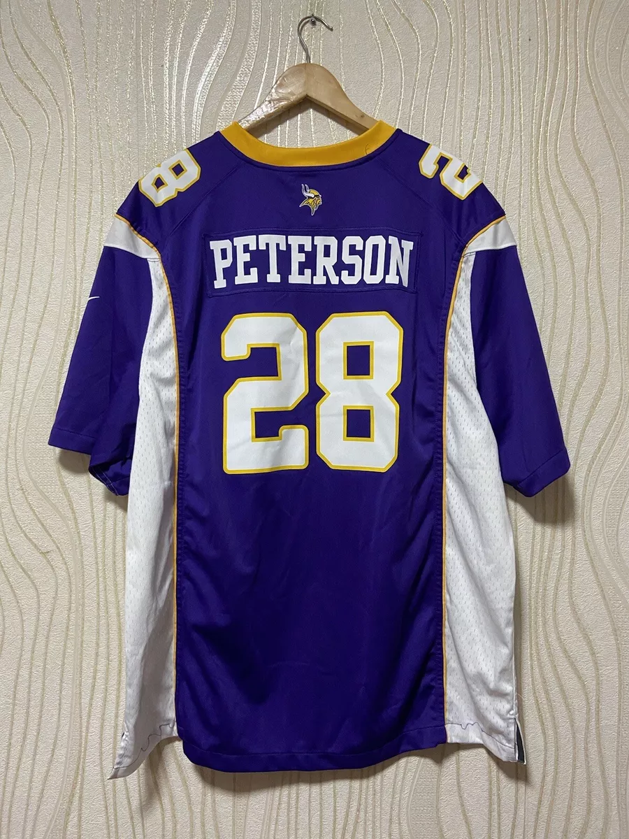 Reebok Adrian Peterson Jersey Adult Large Purple Minnesota Vikings #28 NFL