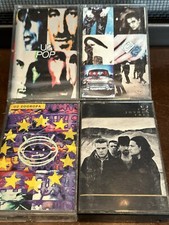 Lot Of 4 U2 Cassettes U2 Pop, Zooropa, Actung Baby, The Joshua Tree