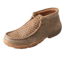 Men's Twisted X Driving Mocs-Bomber/Tan Basket Weave, Style MDM0033