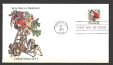 1977 US Postage - Scott 1730 - CHRISTMAS - RURAL MAILBOX - Fleetwood FDC - AAPF