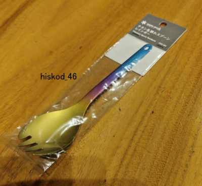 Snow Peak Festival 2022 Limited Titanium tip split Spoon Rainbow