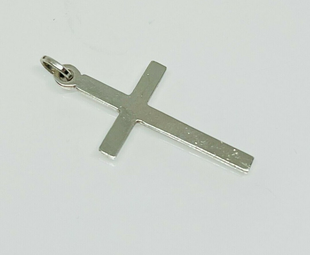 Gorgeous Solid Holy Cross Pendant 925 solid silve… - image 5