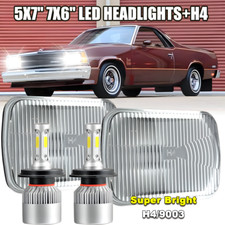 Pair For Chevy Malibu 1978-1981 Corvette Dot 5x7 7x6 Led Headlights