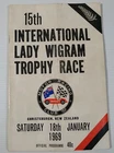 1969 15th International Lady Wigram Trophy Race Program Motor Racing NZ - folded