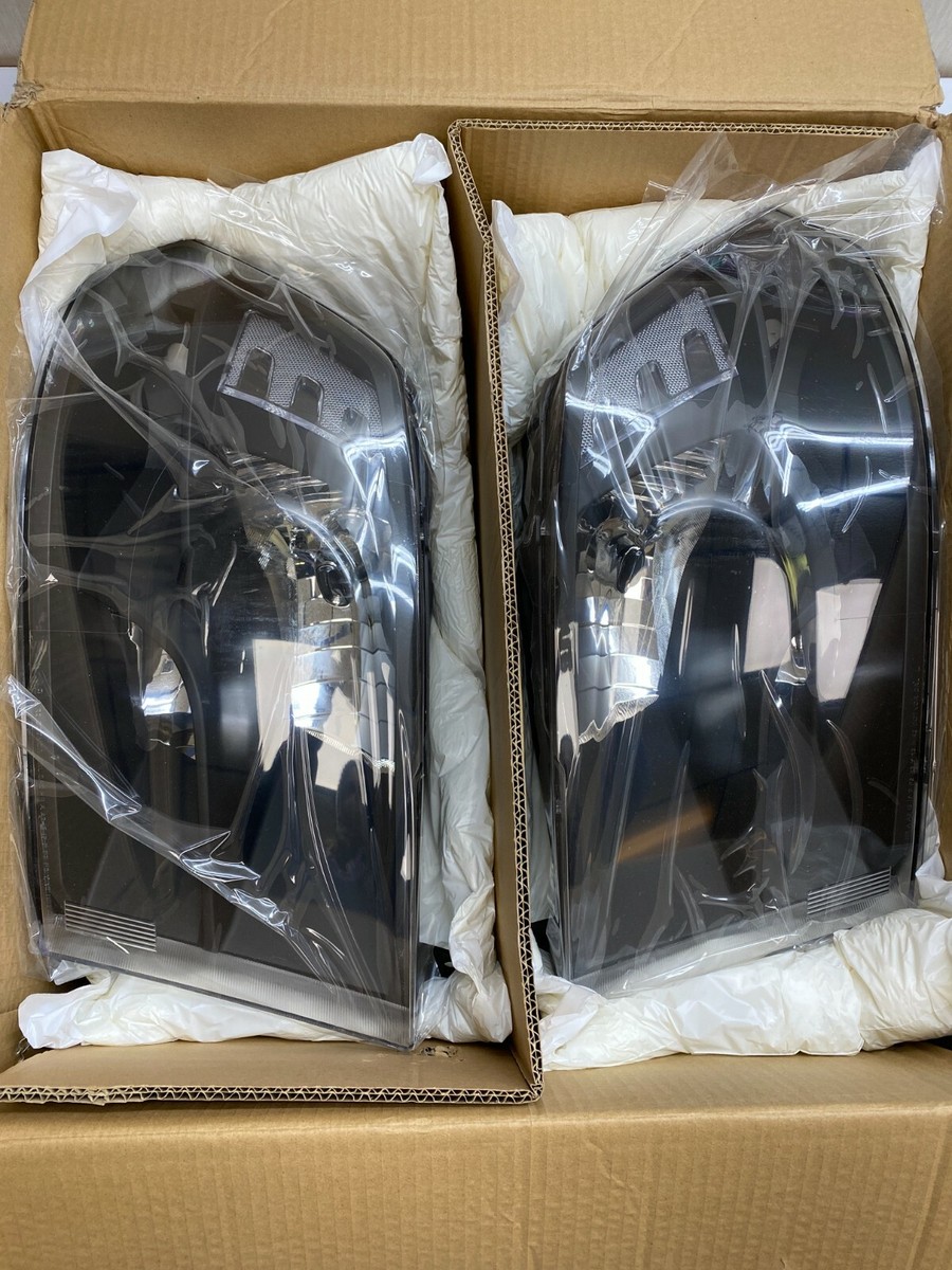 DNA Motoring New Headlights Smoked hl-rm09-q-bk LED bumper Lamps 