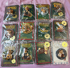 Boyds Bears Bearwear Pin Lot of 12 F.O.B. Collectible Pins 1998-2007 New Cards