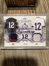 2024 Leaf Tom Brady And Jim Kelley Game Worn Patch /12